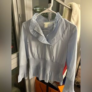 Women blue blouse